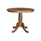 International Concepts 36 in. Round Top Pedestal Dining Table with 4 Madrid LadderBack Chairs - 5 Piece Dining Set K42-36RT-C2-4 - alternate 3